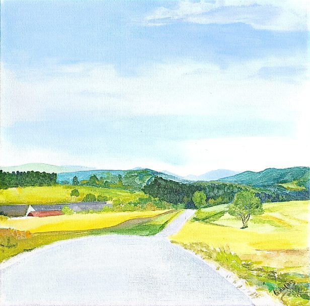 Oberndorf, Acryl auf Leinenmischgewebe, 30 x 30cm 2026